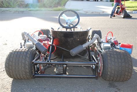 azusa fun kart frame  converted    twin engine monster