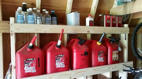 gas  storage gas cans fuel storage diy garage storage