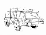 Army Coloring Pages Truck Printable Kids sketch template