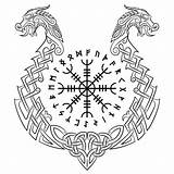 Helm Awe Norse Wikinger Aegishjalmur Nordische Vegvisir Icelandic Vikinger Celtic Represent Vikingsbrand Zeichnungen sketch template