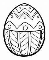 Easter Coloring Egg Pages Kids sketch template