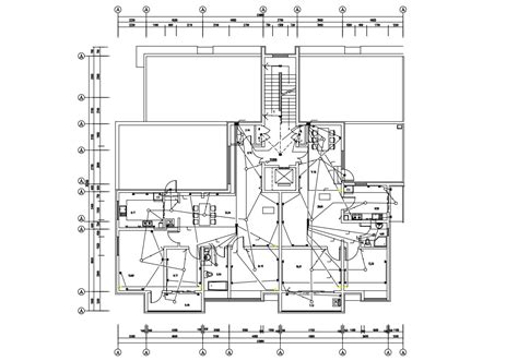 bungalow layout electrical wiring plan cad file  cadbull