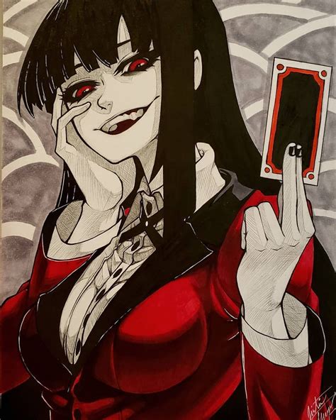 yumeko jabami commission done yumekojabami kakegurui anime