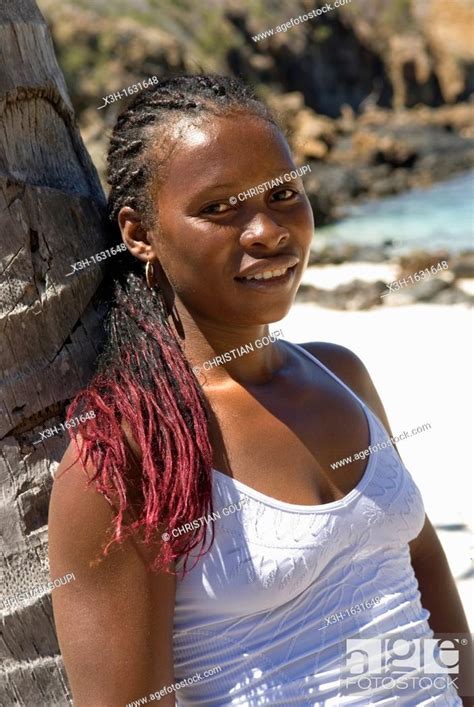 Young Malagasy Woman Tsarabanjina Island Mitsio Archipelago Republic
