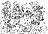 Coloring Winx Club Pages Bloom Popular sketch template