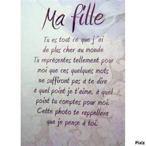 Poeme A Ma Fille Que J Aime