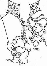 Coloring Bear Care Bears Pages Clip Funshine Flying Kites Clipart Kids Gif Hutting Eu Kleurplaten Info Library Printable Freecoloring Forever sketch template