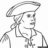 Coloring Revere Paul Loyalist American Revolution Pages Kids Colonial Clipart Face Historical War Revolutionary America Color Choose Board sketch template