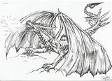 Breathing Dragons sketch template