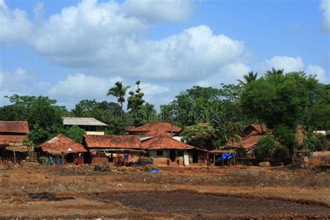 typical indian village landscape stock image image