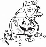 Coloring Platypus Calabaza Ferb Phineas Coloringpagesfortoddlers sketch template
