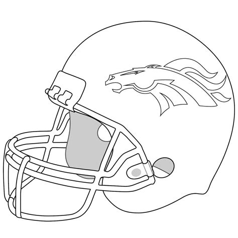 denver broncos helmet coloring pages coloring pages