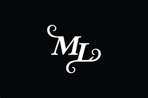 monogram ml logo  afbeelding door greenlines studios creative fabrica