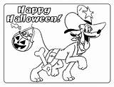 Halloween Coloring Pages Pluto Mickey Dog Disney Kids Printable Print Sheets Oscar Peanuts Friends Jake Simple Superhero Neverland Pirates Color sketch template