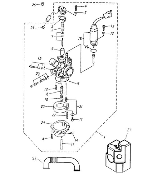 carburetor bombardier mini ds