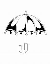 Umbrella Regenschirm Coloringhome Ausmalbild sketch template