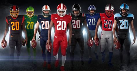 xfl reveals  uniforms    teams pics