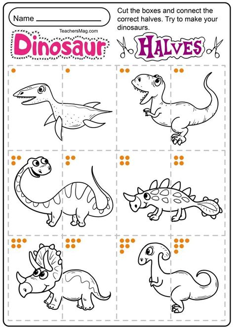 printable dinosaur worksheets teachersmagcom dinosaur