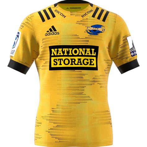 adidas mens super rugby  hurricanes home jersey rebel sport