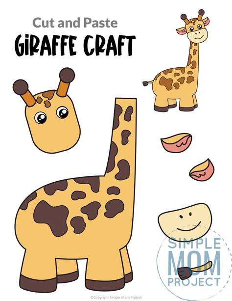 giraffe template printable templates