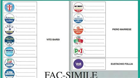 Come Si Vota Alle Elezioni In Basilicata La Guida E Il Fac Simile