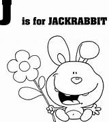 Coloring Letter Pages Jackrabbit Jack Rabbit Printable Letters sketch template