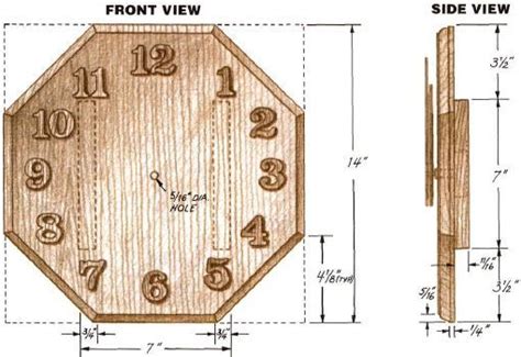 woodworking plan  clock complete woodworking plans  detail