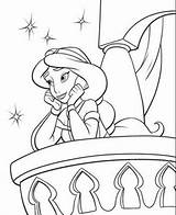 Coloring Pages Jasmine Princess Disney Printable Print Aladdin Characters Cartoon Jafar Choose Easy Board sketch template