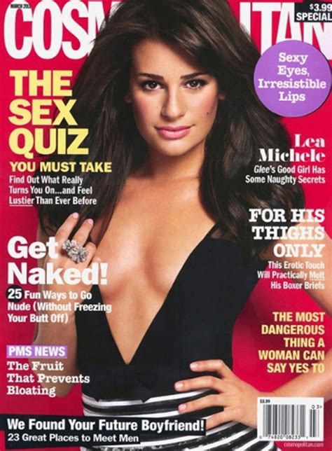 lea michele s sexy cover for cosmopolitan magazine march 2011 issue