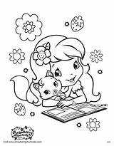 Coloring Strawberry Shortcake Pages Cartoon Characters Christmas Cat Kids Custard Colouring Character Printable Friends Drawings Books Girls Mandala Color Lds sketch template