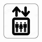 Elevator Sign Signs Decal Other Sticker Decalsplanet sketch template