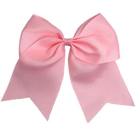 light pink cheer bow  girls  large hair bows  ponytail hold