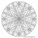 Mandala Mandalas Heart Adult Coloringhome sketch template