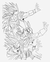 Goku Instinct Jiren sketch template
