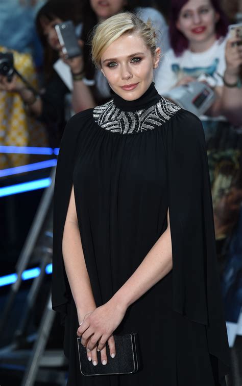 Elizabeth Olsen Avengers Age Of Ultron Premiere In London • Celebmafia