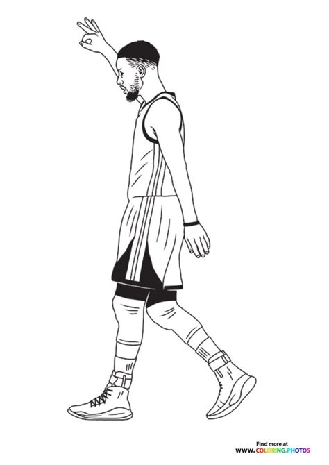 stephen curry coloring pages  kids