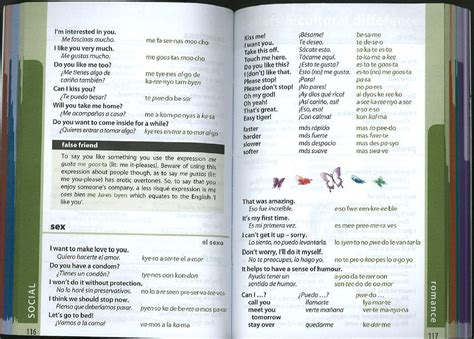 the sex section of the lonely planet s spanish phrasebook