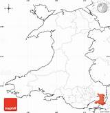 Wales Blank Labels Simple Map East North West sketch template