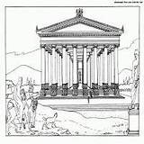 Artemis Ephesus Temple Mystery Studies Gifted Parthenon sketch template