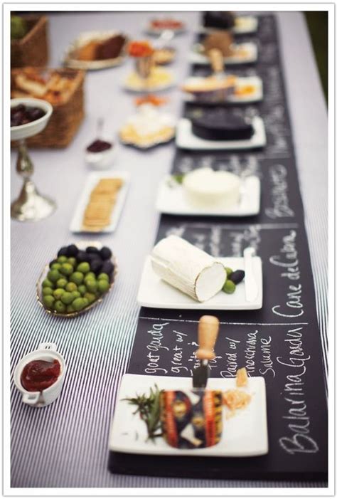 Wine And Cheese Buffet Fabulous Idea To Have The Chalkboard Under Each