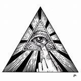 Illuminati Triangle Clipartmag sketch template