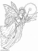 Coloring Fairy Pages Adult Popular sketch template