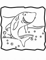 Shark Coloring Pages Kids Printable Color Cartoon Sheet Animal Animals Jr Print Great Getcoloringpages Popular Coloringhome sketch template