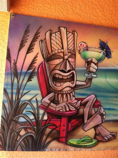 tiki god   drink board   beach bar  florida tiki art tiki statues tiki tattoo