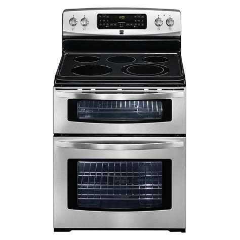 kenmore   cu ft double oven electric range  convection stainless steel sears