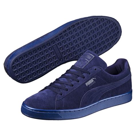 puma suede classic anodized sneakers  blue  men lyst