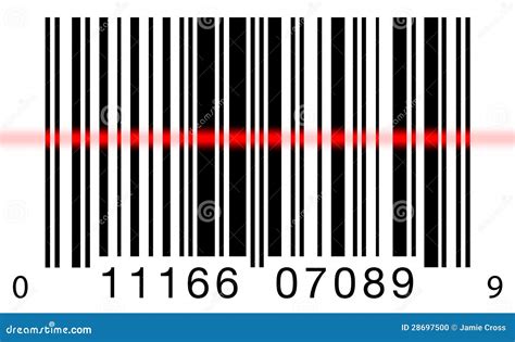 barcode scanning  white stock illustration image  isolated