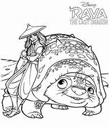 Coloring Raya Dragon Pages Last Printable Popular sketch template