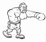 Boxeador Pugile Boxeur Colorare Boxeo Colorier Boxador Dibuix Deportes Acolore Coloritou Dibuixos sketch template