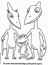 Dinosaur Train Coloring Pages Dinokids Popular Library Clipart Close sketch template